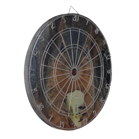 Eichhörnchen Dartscheibe (Vorderseite Links)