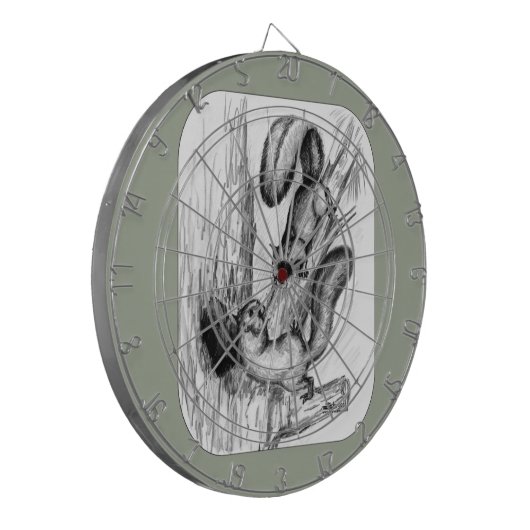 Eichhörnchen Dartscheibe (Vorderseite Links)