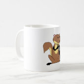 Eichhörnchen, das den Clarinet spielt Kaffeetasse (Vorderseite Links)