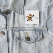 Eichhörnchen, das den Trombone spielt Button (Beispiel)