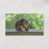 Eichhörnchen, das E-Gitarre spielt Visitenkarte (Rückseite)