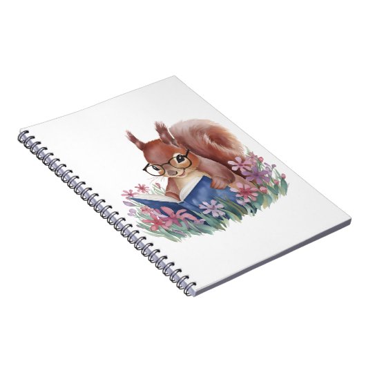 Eichhörnchen, das ein Buch liest, eingebettet in B (Rechte Seite)