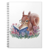Eichhörnchen, das ein Buch liest, eingebettet in B (Vorderseite)