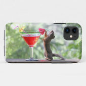 Eichhörnchen, das ein Cocktail an der glücklichen Case-Mate iPhone Hülle (Rückseite (Horizontal))