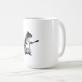 Eichhörnchen, das eine Banjo TASSE spielt (VorderseiteRechts)