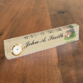 Eichhörnchen, das Eistüte isst Namensplakette (Seite)