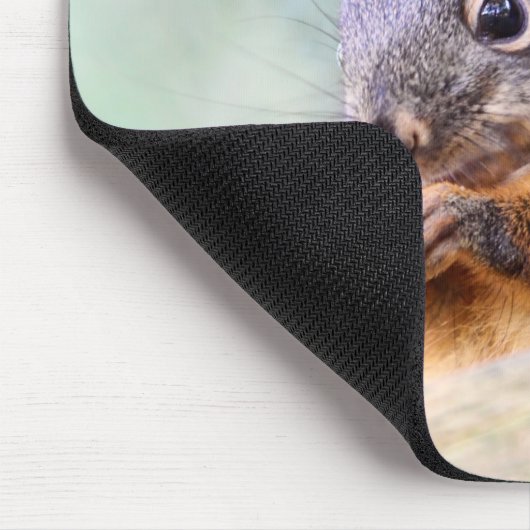 Eichhörnchen, das für Erdnüsse betet Mousepad (Ecke)