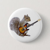 Eichhörnchen, das Gitarre spielt Button (Vorderseite)