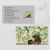 Eichhörnchen, das Klavier spielt Visitenkarte (Vorne/Hinten)