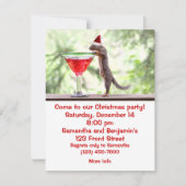 Eichhörnchen, das Weihnachten feiert Einladung (Vorderseite)