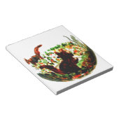 Eichhörnchen der Herbst-Tierkunst Notizblock (angewinkelt)