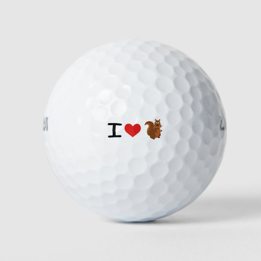 Eichhörnchen der Liebe Golfball (Vorderseite)
