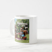 Eichhörnchen der Liebe Valentine Kaffeetasse (Vorderseite Links)