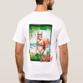 Eichhörnchen "Der Sommer kommt!" T-Shirt (Rückseite)