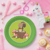 Eichhörnchen der Waldtier-| Pappteller (Party)