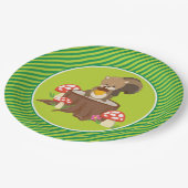 Eichhörnchen der Waldtier-| Pappteller (Schrägansicht)