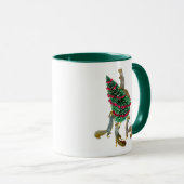Eichhörnchen, die Weihnachtsbaum-Tasse tragen Tasse (VorderseiteRechts)