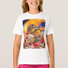 Eichhörnchen Digital Art Painting T - Shirt