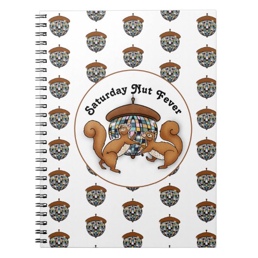 Eichhörnchen-Disko Notizblock (Vorderseite)