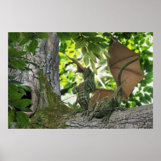 Eichhörnchen Dragons Poster (Vorne)