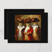 Eichhörnchen Drei Musketeers Postkarte (Vorne/Hinten)