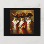 Eichhörnchen Drei Musketeers Postkarte (Vorderseite)