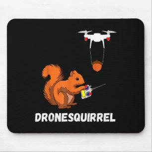 Eichhörnchen-Drohnenpilot Quadcopter-Betreiber Des Mousepad