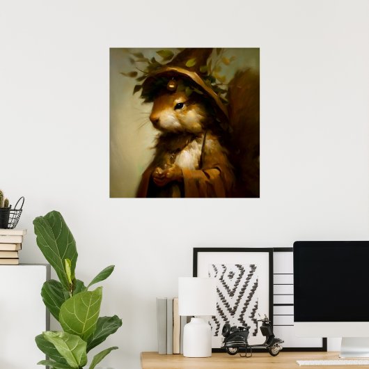 Eichhörnchen Druid Poster (Heimbüro)