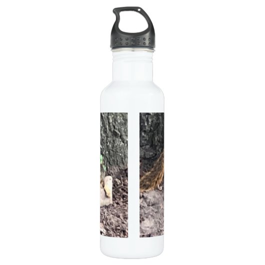 Eichhörnchen Edelstahlflasche (Rückseite)