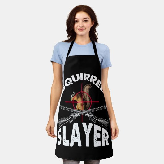 Eichhörnchen Eichhörnchen Jagd Spaß Schürze (Getragen)