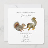 Eichhörnchen Einladung zur Hochzeit (Vorderseite)