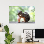 Eichhörnchen Eis-Creme Poster (Heimbüro)