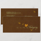 Eichhörnchen-Erntedank Einladungen (Vorne/Hinten)