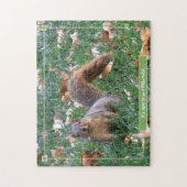 Eichhörnchen "Es ist ok, ein wenig verrückt zu sei Puzzle (Vertikal)