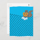 Eichhörnchen essen Brezel Postkarte (Vorne/Hinten)