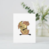 Eichhörnchen Euphonium Postkarte (Stehend Vorderseite)
