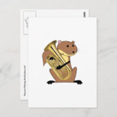 Eichhörnchen Euphonium Postkarte (Vorne/Hinten)
