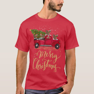 Eichhörnchen Fahren Weihnachtsbaum Truck Eichhörnc T-Shirt