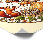 Eichhörnchen Fairy Illustration Poster (Ecke)