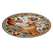 Eichhörnchen Fairy Illustration Schneidebrett (Ecke)