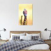 Eichhörnchen, Falco sparverius, Ureinwohner der US Leinwanddruck (Insitu (Schlafzimmer))