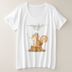 Eichhörnchen-Familie Wildtier Baby WIRD MUTTER Große Größe T-Shirt