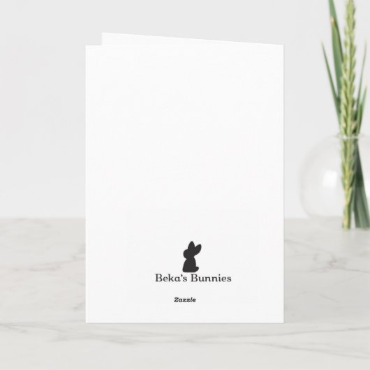 Eichhörnchen Feiertagskarte (Rückseite)