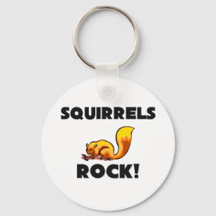 Eichhörnchen-Felsen Schlüsselanhänger