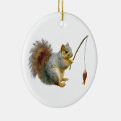Eichhörnchen-Fischen-Verzierung Keramik Ornament (Rechts)