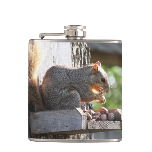 Eichhörnchen Flachmann (Vorderseite)