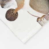 Eichhörnchen Fleecedecke (Ecke)
