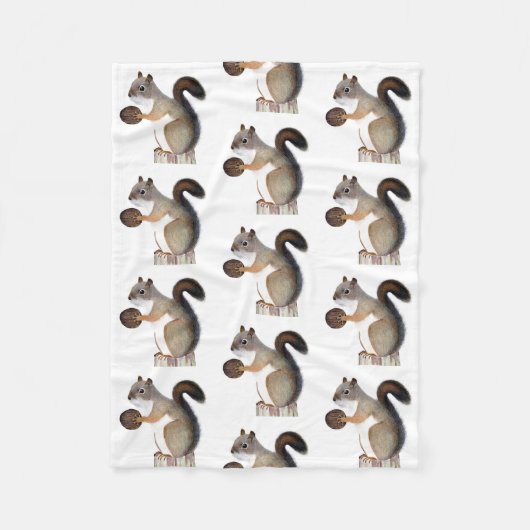 Eichhörnchen Fleecedecke (Vorderseite)