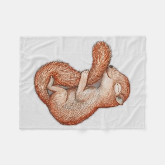 Eichhörnchen Fleecedecke (Vorderseite (Horizontal))