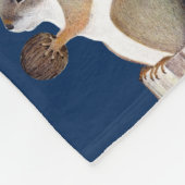Eichhörnchen Fleecedecke (Ecke)